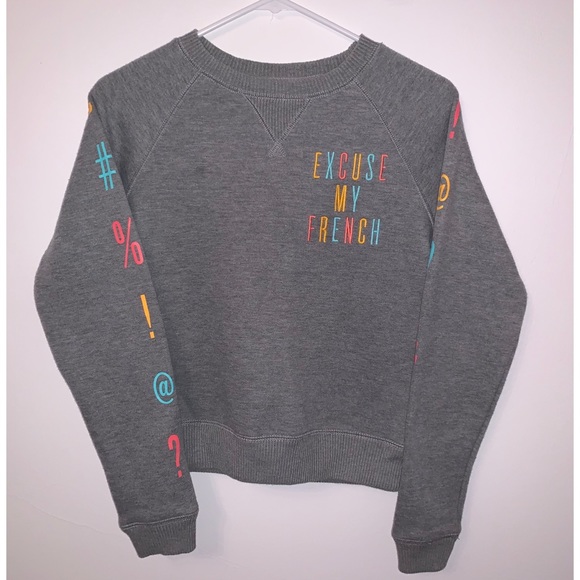 “Excuse My French” Aeropostale Sweater - Picture 1 of 4